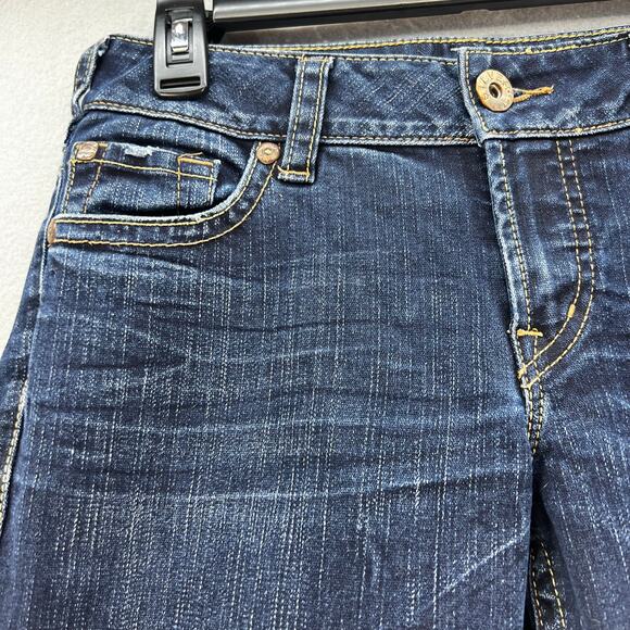 Silver Jean Co. Jeans Women's 27x32 (4) Dark Blue Suki Bootcut Flare Preppy - Picture 6 of 15